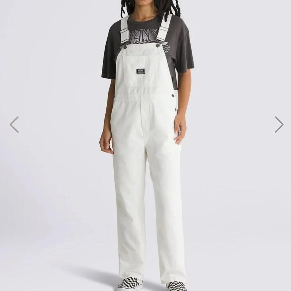 ✨ NWT - VANS "Ground Work" Overalls – Marshmallow White - Size Large✨ NOICE!